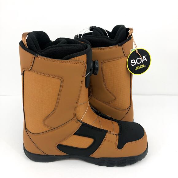 DC Men's Phase BOA Snowboard Boots Size 13 Wheat Tan Mid Calf NIB - Picture 3 of 13